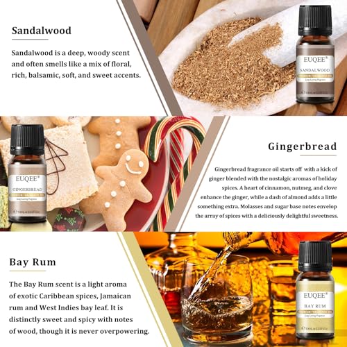 EUQEE 6PCS Spice Autumn Fragrance Oil Set, Scented Oils for - Product Imagery