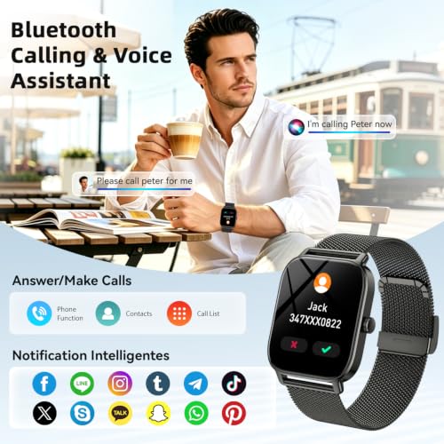Smart Watch for Men Women Fitness Tracker: Make Answer Call - Product Imagery