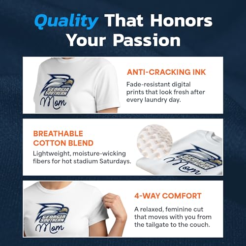Sport Your Gear NCAA College Mom T-Shirt, Officially Licensed - Product Imagery