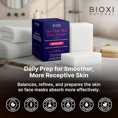Face Mask Skin Prep Soap Bar - Prepare the Skin for Deeper Face - Product Imagery
