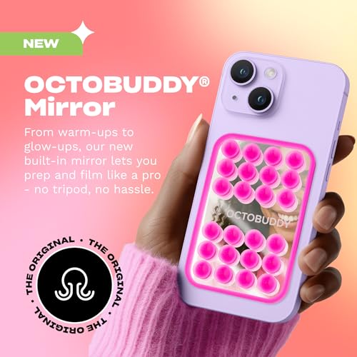 OCTOBUDDY Mirror - OG Suction Cup Phone Mount - Baby Blue Jay - Product Imagery