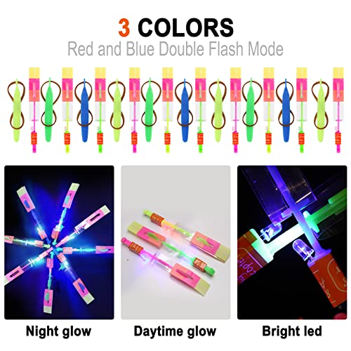 lpvoqpth 25 Sets LED Flying Set, 25 Slingshot+25 Glow - Product Imagery