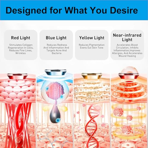 Red Light Therapy Mask for Face, Black - Product Imagery