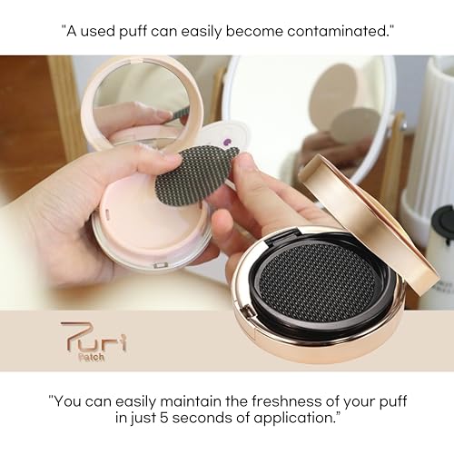 Cushion Puff Protector – 5 Individually Wrapped Copper Stickers - Product Imagery
