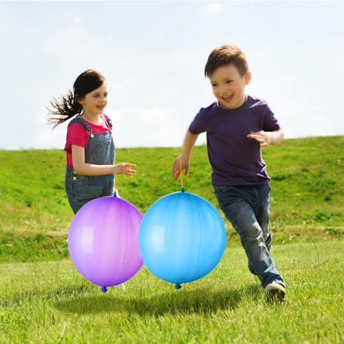 LEEZZIZZ 30Pcs Punch Balloons, Thickened Neon Punching Balloon - Product Imagery