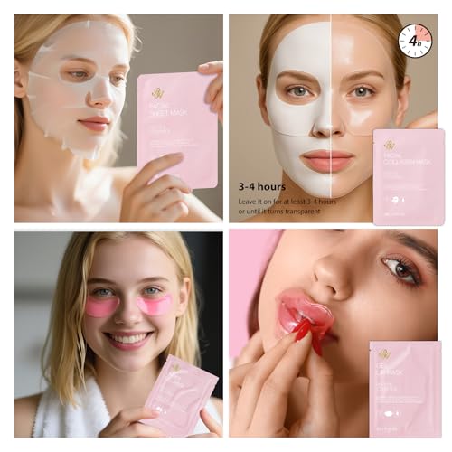 Gifts for Women, Birthday Gifts, 33 Pcs Rose Hydrating Face Skin - Product Imagery