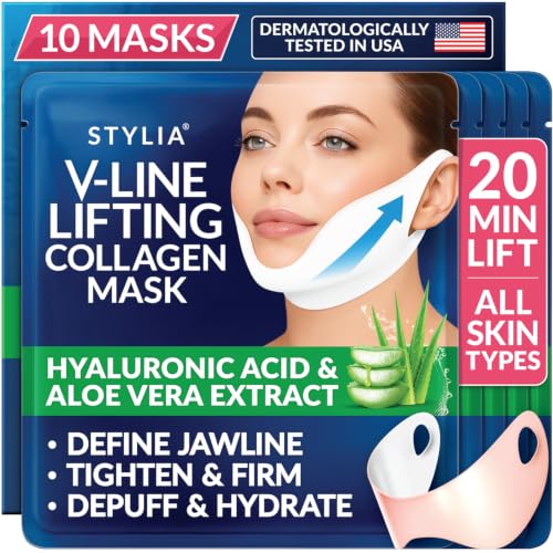 Stylia V Line Lifting Collagen Mask - Lift, Firm & Contour Jawline - T - View 1