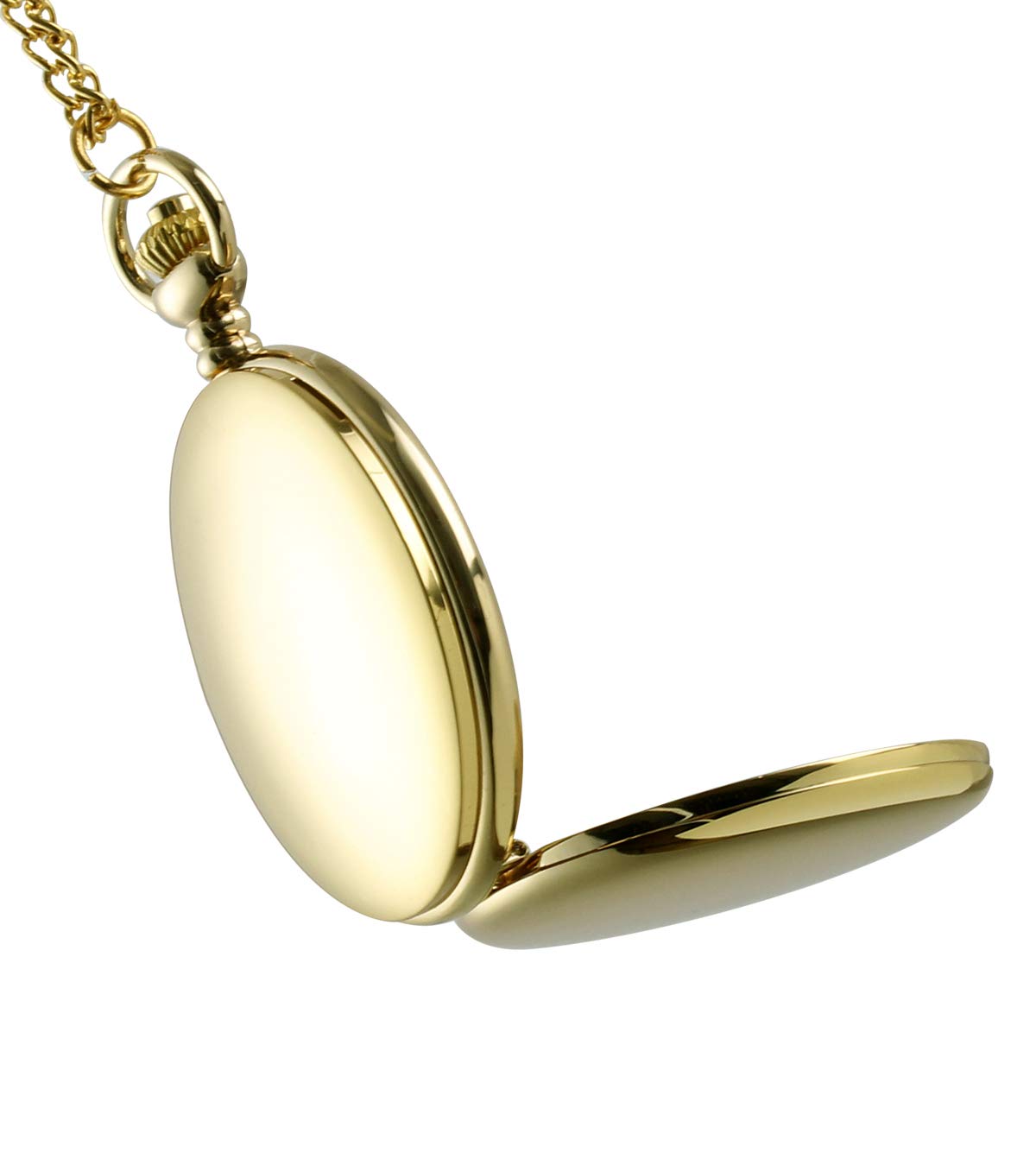 Vintage Gold Pocket Watch with Chain for Men & Women