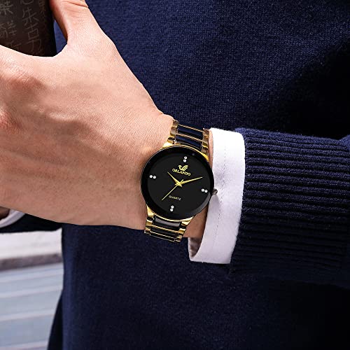 ADSBIAOYE Men and Women Wrist Watches Ultra Thin Minimalist - Product Imagery