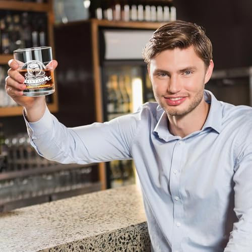 LIGHTEN LIFE 30th Birthday Gifts for Men,1996 Whiskey Glass Set - Product Imagery