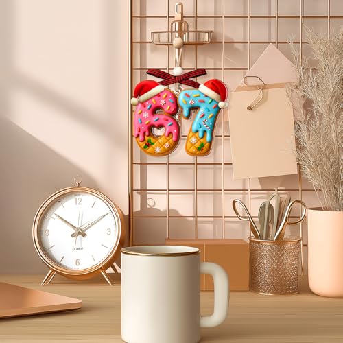 67 Ornament – Donut 6 7 Christmas Ornament – Funny Christmas - Product Imagery