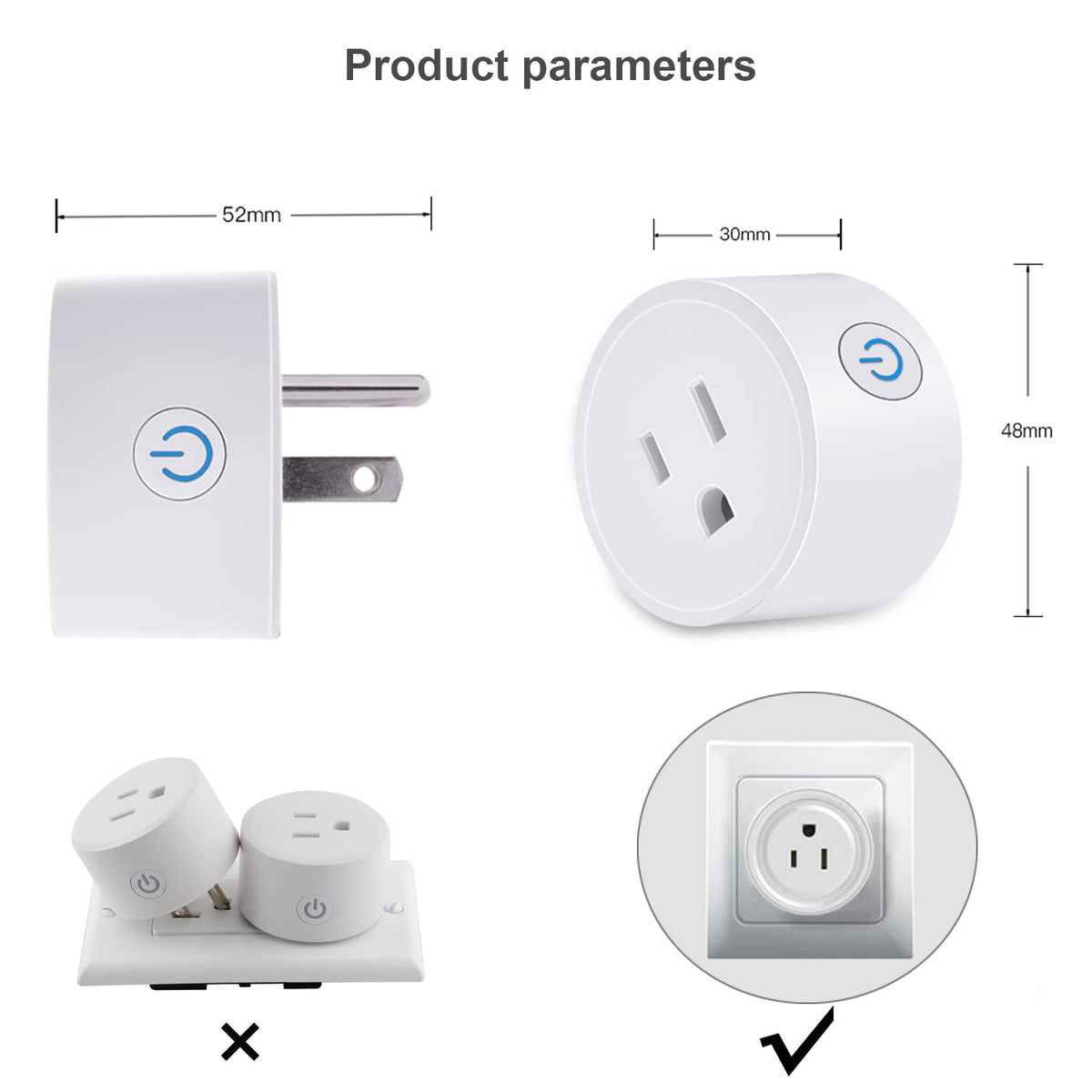 Mini WiFi Smart Plug Outlet Voice Remtoe Control with Alexa - Sparkleiot Official Imagery - 7
