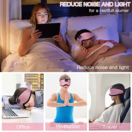 Sleep Mask with Bluetooth Headphones,LC-dolida Sleep Headphones - Product Imagery