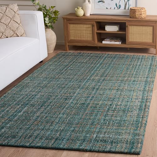 SAFAVIEH Area Rug 4x6 - Abstract Collection - Aqua & Green, - Product Imagery