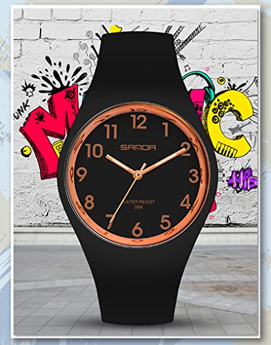 XCZAP Women's Analog Watch with Silicone Jelly Strap, Japanese - Product Imagery