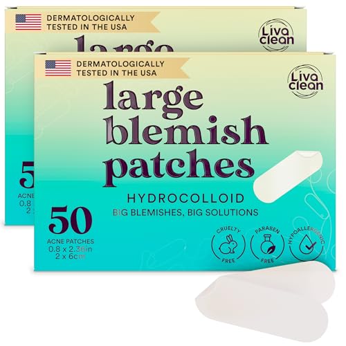 LivaClean LC Large Hydrocolloid Acne Patches - LivaClean Official Imagery - 1
