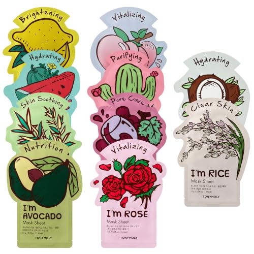 TONYMOLY I'm Face Sheet Masks - Hydrating & Soothing Korean Sk... - Product Imagery