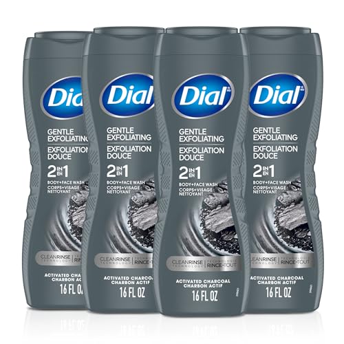 Dial Men 2 in 1 Body and Face Wash Activated Charcoal 16 Fl - Dial Official Imagery - 1