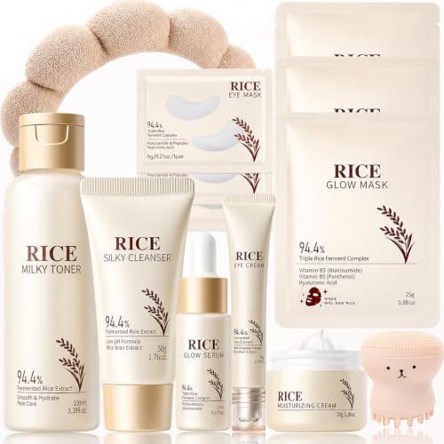 13PCS Korean Skin Care Set Rice Skincare Daily Skin Care for - BliBling Official Imagery - 1