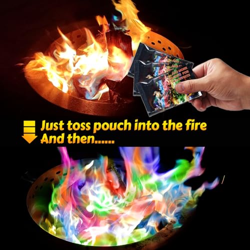 HGD (6 Pack) Magic Campfire Fire Color Changing Packets for Fire - Product Imagery