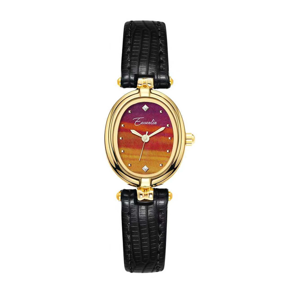 Women s Vintage Fashion Small Gold Oval Quartz Watches - CARLIEN Official Imagery - 8
