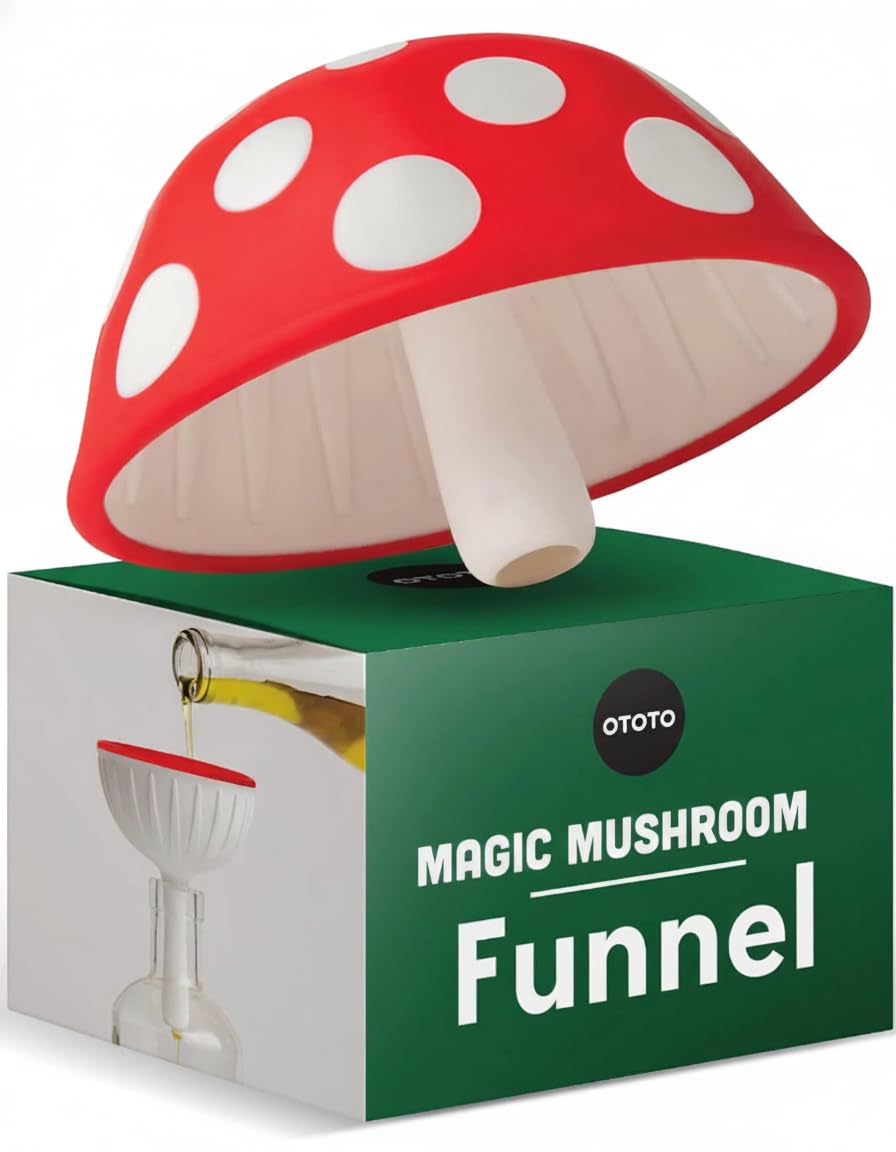 OTOTO Mushroom - Foldable Small Kitchen Funnel with Wide Mouth for Jar - View 2