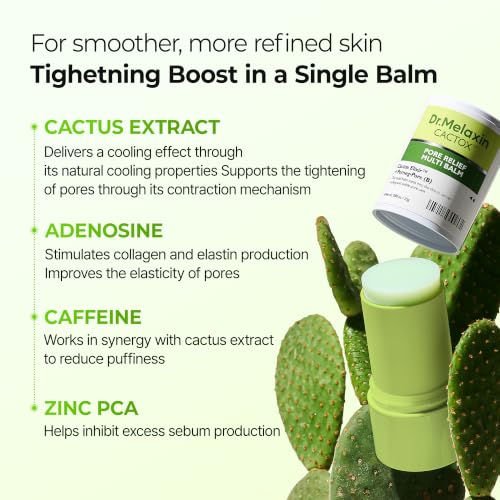 n Cactox Pore Relief Multi Balm Stick – Zinc PCA & ADENOSINE - Product Imagery
