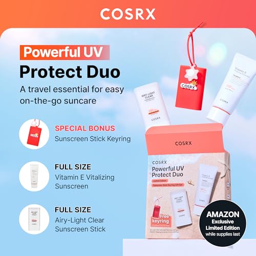 COSRX Vitamin E Sunscreen & Airy Light Sunscreen Stick with - Product Imagery