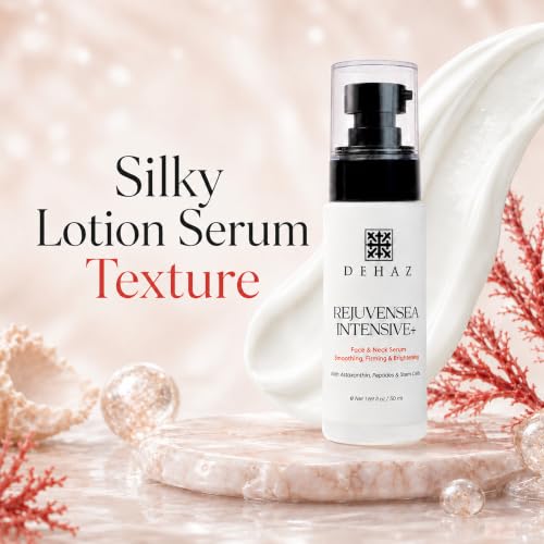 DEHAZ RejuvenSea Face & Neck Serum - Astaxanthin & Peptides - - Product Imagery
