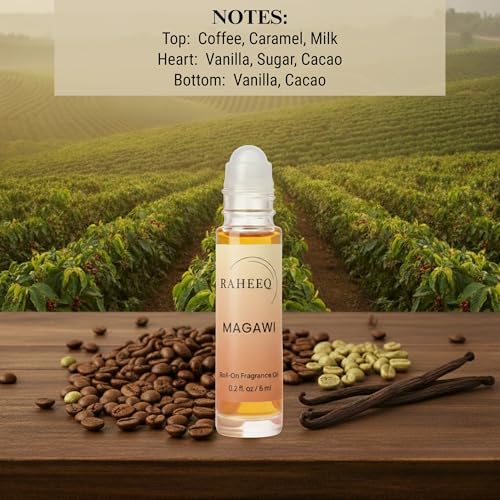 MAGAWI Coffee Perfume Oil Roll-On – Rich Creamy Gourmand - Product Imagery