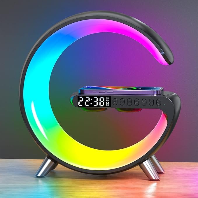 Smart LED Table Lamp 4 in 1 Wireless Charger with Speaker - VDZZ Official Imagery - 1