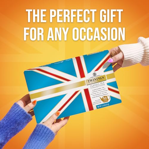 Twinings Classic Tea Collection Gift Box, 48 Tea Bags (1 Pack) - Product Imagery