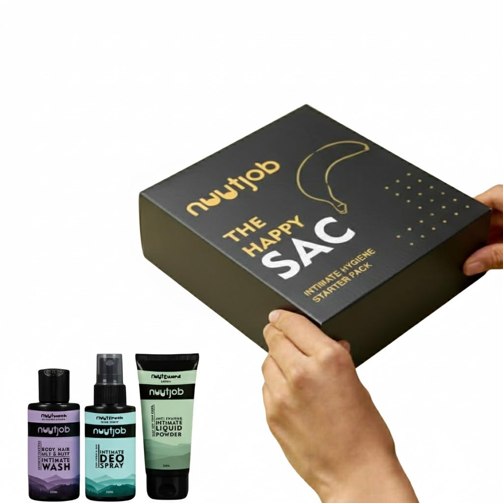 Happy Sac Gift Set for Men Combo of 3 Intimate Wash - NUUTJOB Official Imagery - 2
