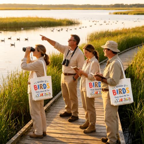Funny Bird Lover Gifts for Women Men - Bird Watching Gifts Tote - Product Imagery