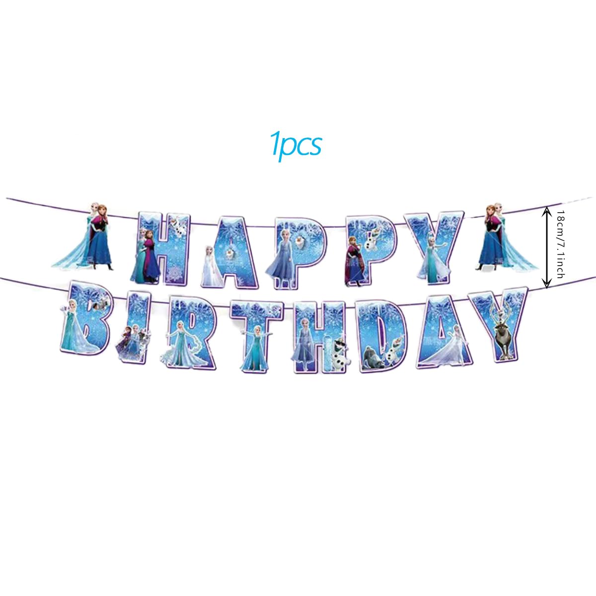 90 Psc Frozen Birthday Party Supplies Set Pink Theme with - JYHFY Official Imagery - 6