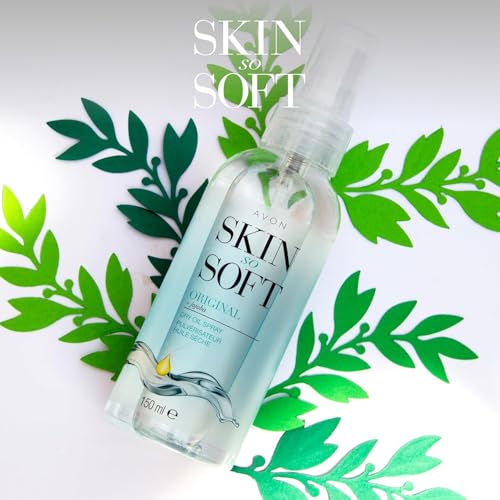 AVON SKIN SO SOFT Original Jojoba Dry Oil Spray 5 fl.oz (Double - Product Imagery