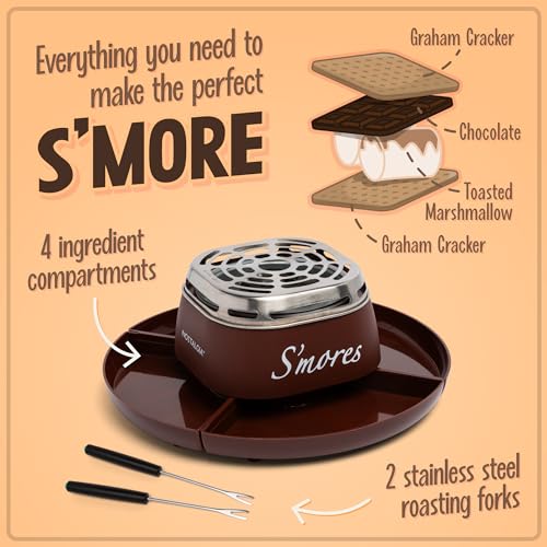 Nostalgia Tabletop Indoor Electric S'mores Maker - Smores Kit - Product Imagery