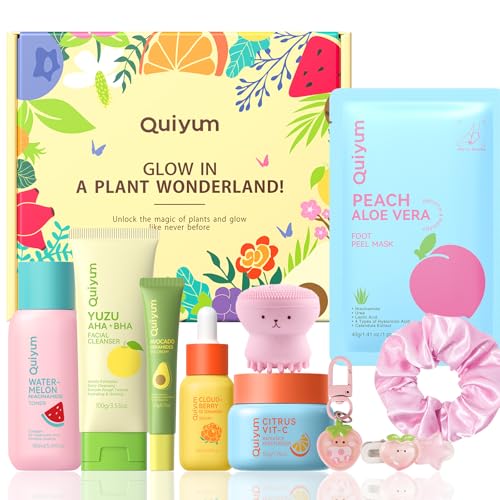 Fruit Skincare Gift Set - 10-in-1 Glow Routine + Cute Accessories - Product Imagery