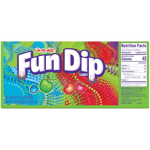 Fun Dip Assorted Flavor Party Pack - 48 Piece Pack, 0.43 oz - Product Imagery