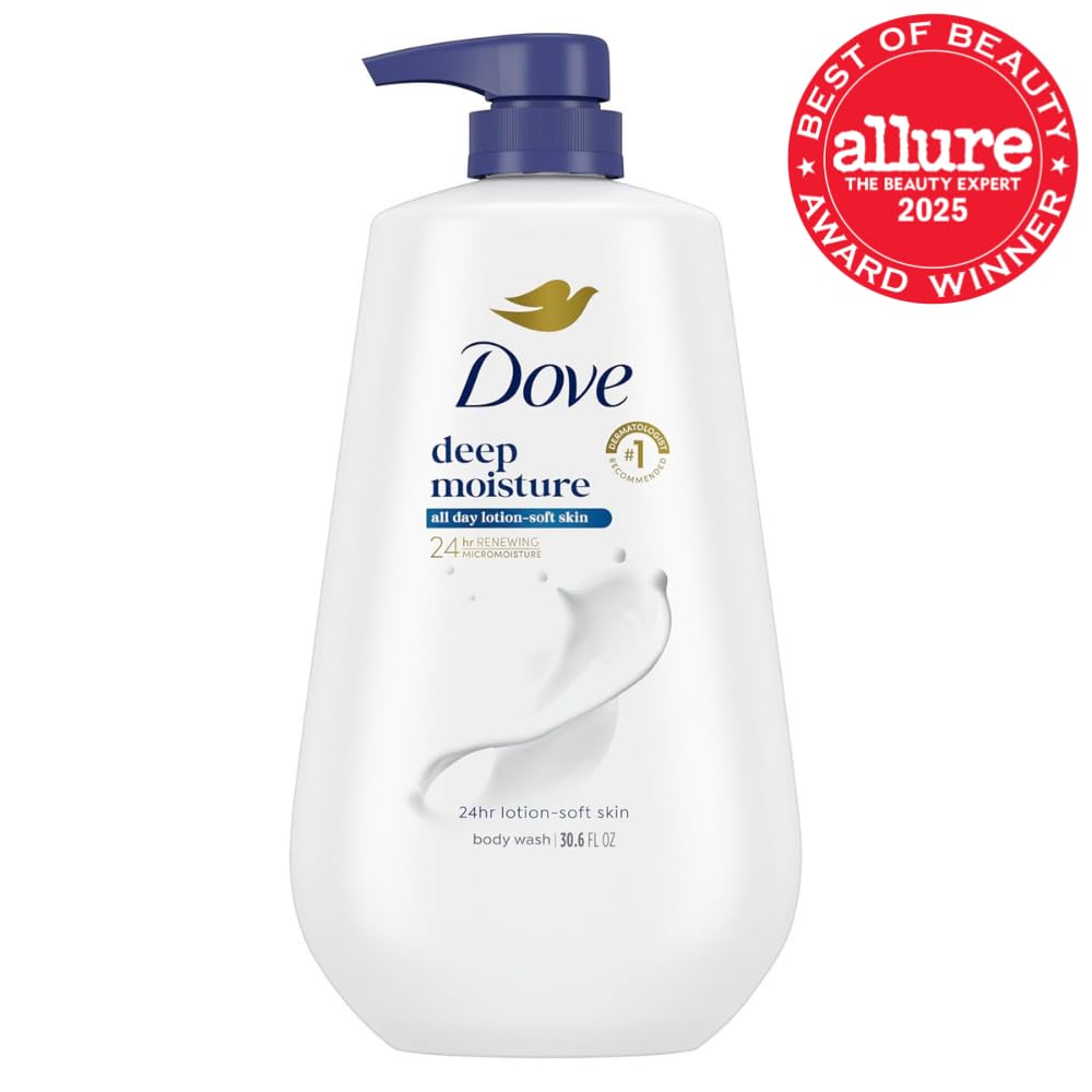Dove Body Wash Body Wash Deep Moisture 30.6 oz Pump, Sulfate Free - Elefair Tech Official Product View 3