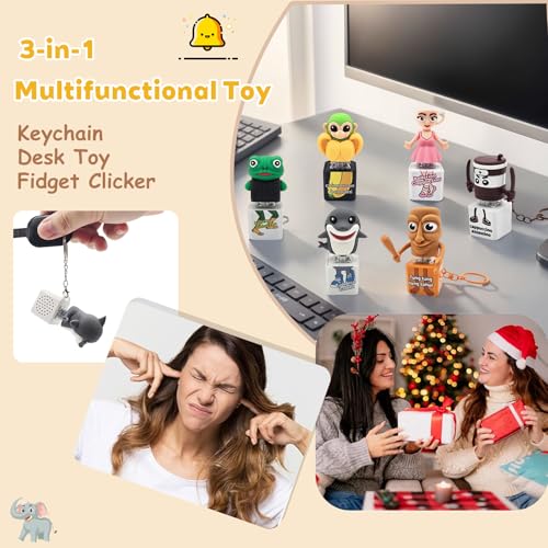 Tung Tung Tung Sahur Clicker Fidget 2 Pack, Sound and LED - Product Imagery
