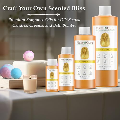 Egyptian Musk Fragrance Oil 4 fl. oz. Scented Oil for DIY Soap - Product Imagery