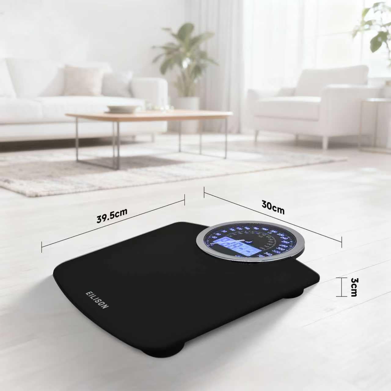 EILISON 2-in-1 Digital & Analog Body Weight Scale
