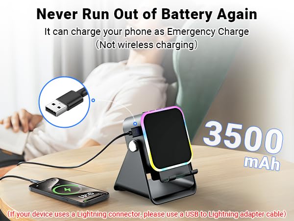 Induction Speaker with Phone Stand 5 in 1 Wireless Bluetooth - Product Imagery