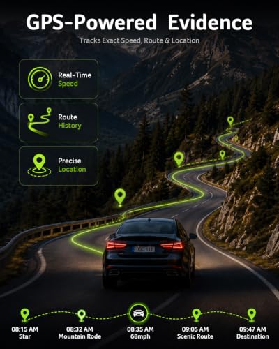 Acer Gadget 4K 3 Channel Dash Cam Front and Rear Inside 64GB - Product Imagery