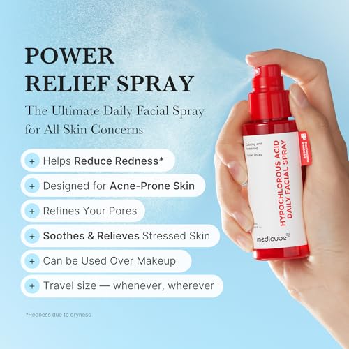 medicube Power Soothing Spray with Hypochlorous Acid, 1.69 fl.oz - Product Imagery