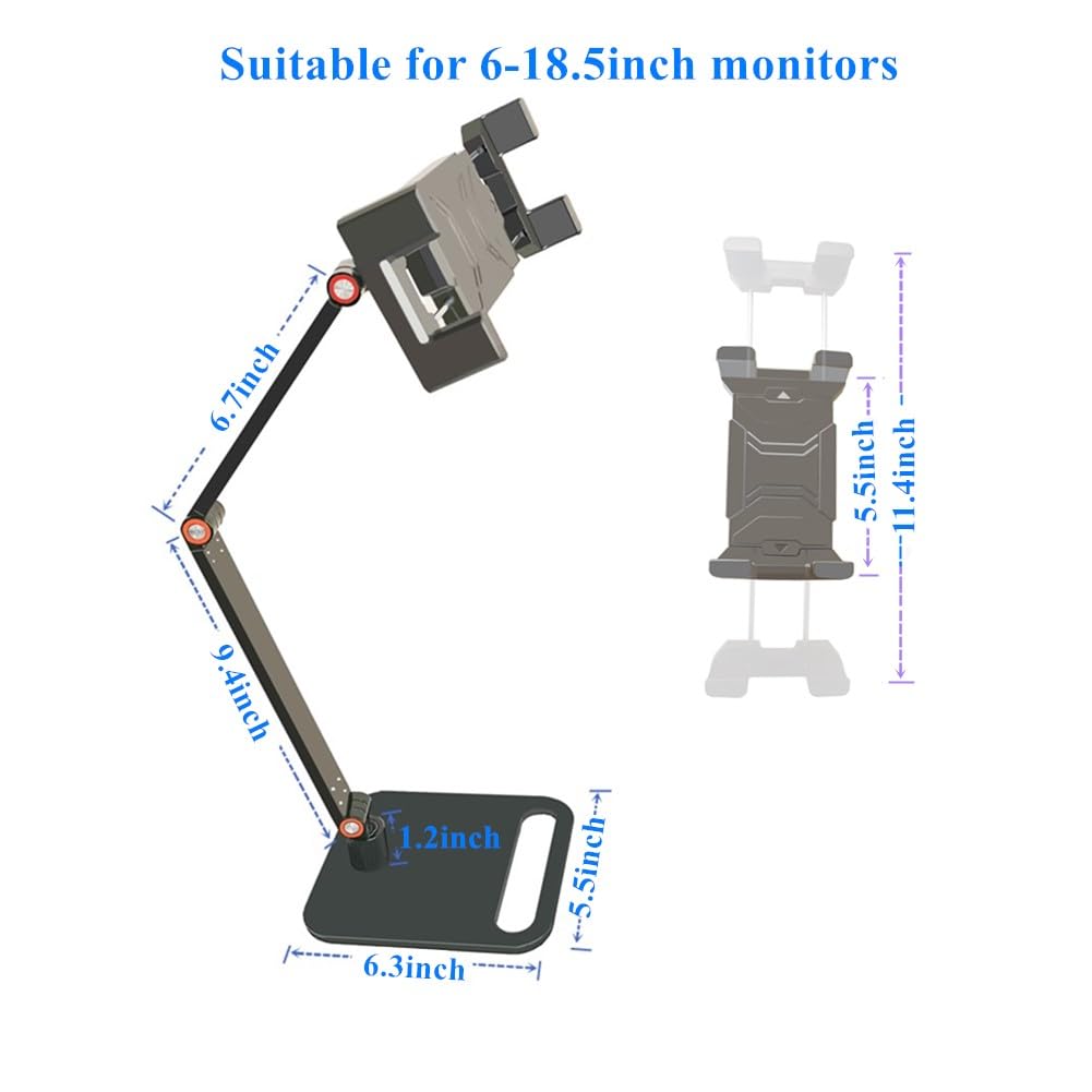 Portable Monitor Holder for 6-18.5 inch Screen Desktop Monitor Tablet Stand