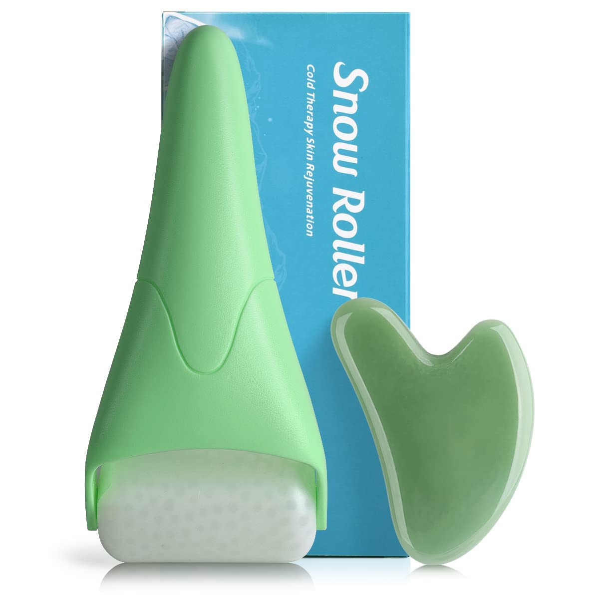 FUANKANG Ice Roller for Face and Gua Sha Facial Tools,Reduce Wrinkles Puffiness Migraine Pain Relief,Skin Care Products