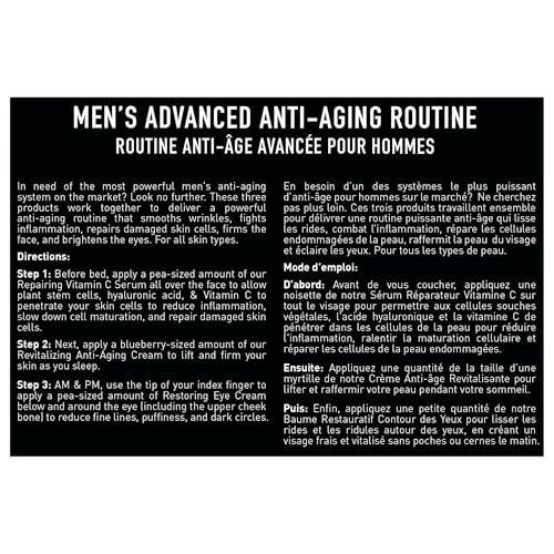 Brickell Men's Advanced Anti-Aging Routine, Night Face Cream, - Product Imagery