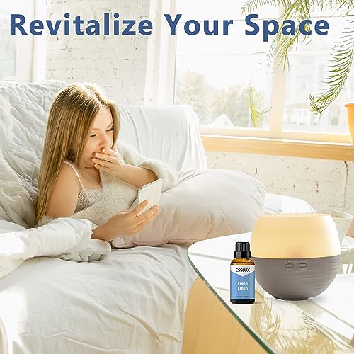 Fresh Linen Fragrance Oil - ESSLUX Aromatherapy Essential Clean - Product Imagery